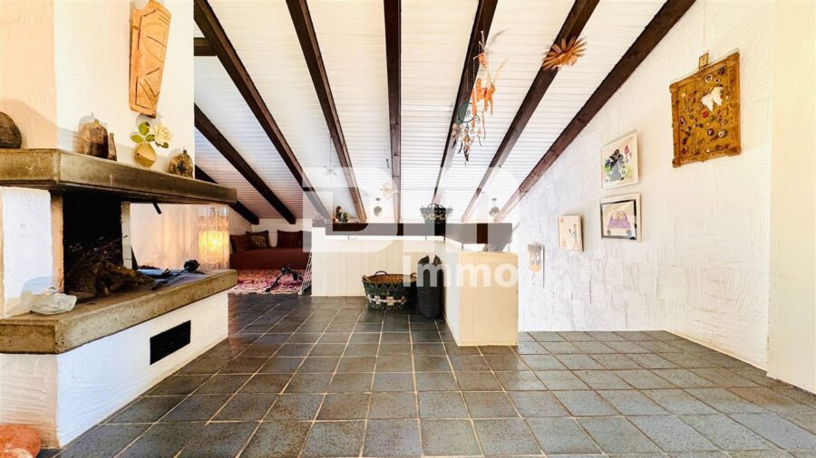 Einfamilienhaus im Bungalow-Stil + Nutzflächen / Pool / Terrasse auf riesigem Traumgrundstück - EG Offener Wohn / Essbereich / Vorraum Aufgang